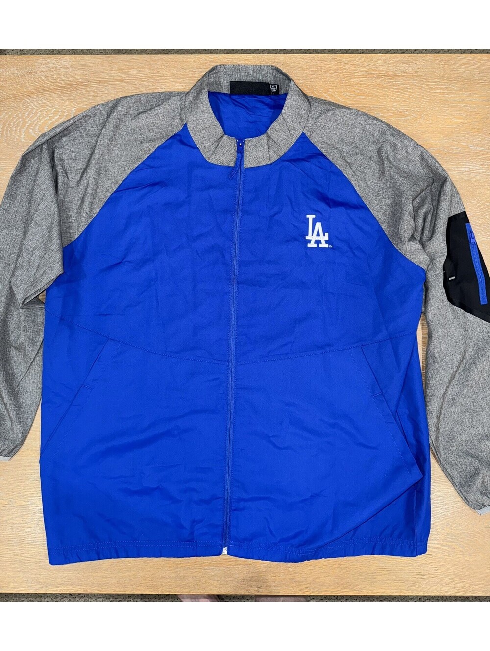LA Dodgers Dunbrooke Full-Zip Jacket Men’s XL Blue & Gray MLB Windbreaker
